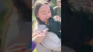 Students take a puppy break at Duke Law!