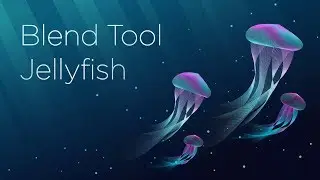 Vector Stroke Jellyfish | Blend Tool Tutorial | Adobe Illustrator