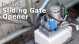 Install ALEKO AR1450 Sliding Gate Opener with Gear Rack