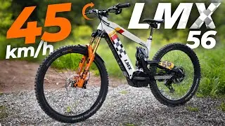 LMX 56: The mountain bike that goes at 45km/h without pedaling?! 🤯 and FR 🔵⚪🔴