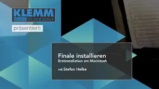 Finale installieren: Erstinstallation am Macintosh-Computer