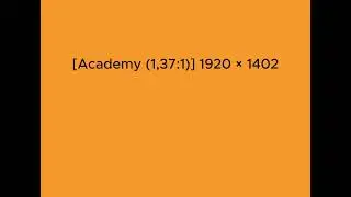 Academy (1,37:1) video aspect ratio