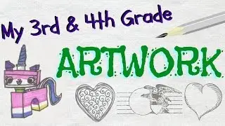 Vlog: 3rd & 4th Grade Artwork! | ajROCKStar