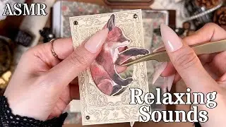 ASMR 🌲Forest Fox Collage Journaling 🦊 Relaxing Paper Sounds
