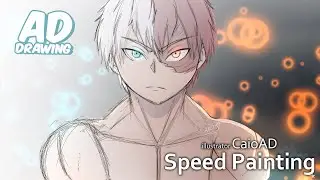 【speedpaint】| ADDrawing #85 - Shoto Todoroki Fanart