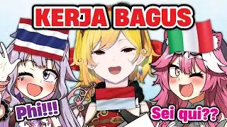 When Kaela, Biboo and Raora teach each others their Mother Language...