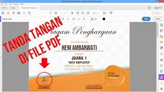 Cara memberikan tanda tangan di dokumen pdf dengan acrobat reader