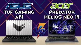 ASUS Tuf Gaming A14 vs ACER Predator Helios Neo 14 | Best 14 Inch Gaming Laptop | Tech compare