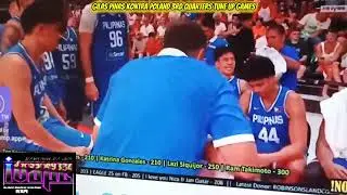 GILAS TINAMBAKAN NG POLAND SA  3RD QUARTER TUNE UP GAME'S