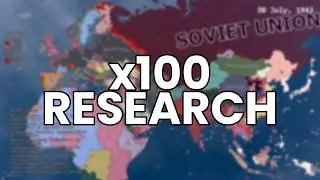 What If Research Speed Was x100 Faster? | HOI4 Timelapse
