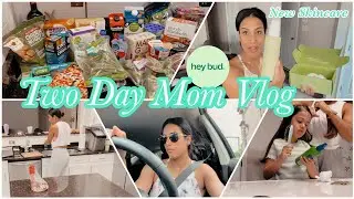 Two Day Mom Vlog | Grocery Haul, Hey Bud Skincare Routine + Review | New Gluten Free Diet