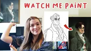 TURNING MY HUSBAND INTO AN OLD PAINTING (DIGITAL PAINTING TUTORIAL)