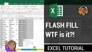 Excel Tutorial  - Using Flash Fill!