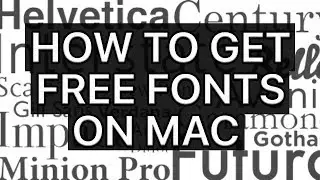 How To Get Free Fonts on Mac – 1000s Available
