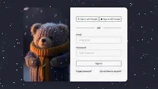 Responsive Login Form HTML CSS JavaScript
