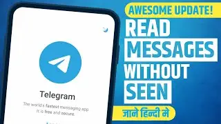 How to Read Telegram Messages Without Seen | Read Telegram Messages Without Opening Them | In Hindi