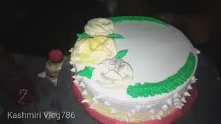 2 Pound Happy Birthday Cake design / Kashmiri Vlog786