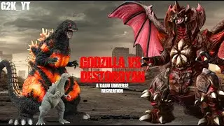 Godzilla VS Destoroyah | a Kaiju Universe Recreation