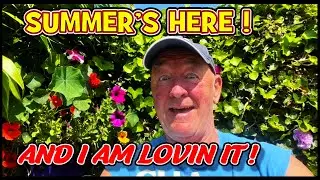 British Summer's Here at last,  & I am Loving it ! Welcome to my Tropical Oasis.