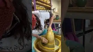 My one pound mugs hold over 30 ounces #potter #potterylife #pottery #studiopottery #mug #mugs #clay