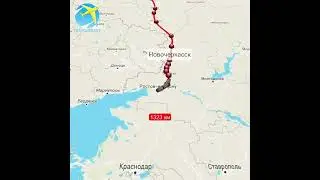 Маршрут поезда 542М/541М Москва - Адлер