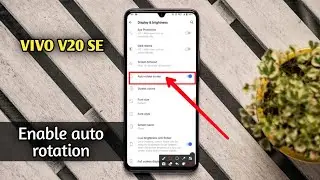 auto rotate not working vivo v20 se problem  fixe how to enable auto rotation