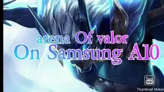 Game Test Arena Of Valor On samsung A10 60fps