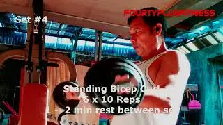 Workout at home - Wednesday - Bicep - Triceps - Chest