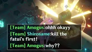 Making Genshin Players do silly things before opening a chest in Genshin Impact Co-op