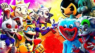 [SFM FNaF] Security Breach vs Top 10 FNAF Fight Animations #3