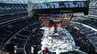 Walking into WrestleMania 39 Sofi Stadium for the first time
