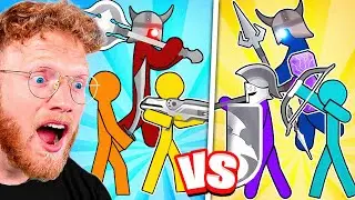 3v3 Color STICK ARMY Battle!