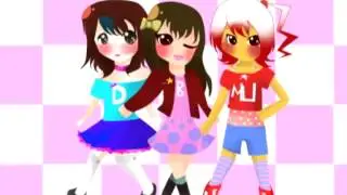 [UTAU]Sweet float flats-Beatrice Novellus,Mirakuru and Dave Melankolisk