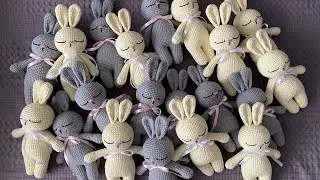 20 сплюшек. Мишки и заяц. Новая пряжа.