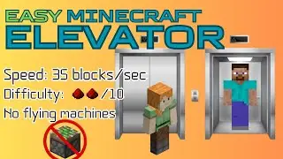 NEW Technology ELEVATOR - From -64 to 320 in 11 SECONDS [Minecraft Java 1.21+]