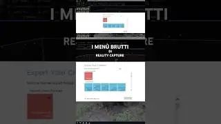 Reality Capture - Dei menù molto brutti