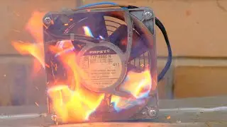 Vintage Papst Metal Server Fan Motor Explosion & Destruction
