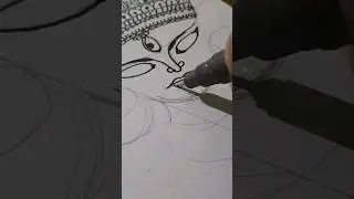 Durga drawing easy #durgapuja #shorts #viral #maadurgadrawing