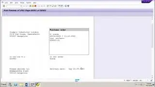 SAP MM How to Print Purchase Order ME9F