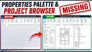 Properties Palette & Project Browser Missing in Revit? | SOLVED