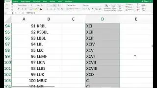Convert Arabic to Roman Numbers in Microsoft Excel