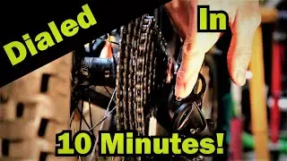 Troubleshoot bad shifting. MTB Derailleur adjustment. Trail Breaker