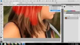 PHOTOSHOP CS4 - cambio de color de cabello .avi
