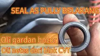 ganti seal as pully belakang mio z || oli gardan rembes || oli bocor
