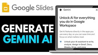 How to Generate Presentation Slides with Gemini AI in Google Slides 2025 (EXPLAINED)
