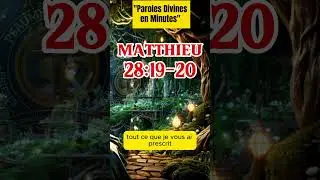 matthieu 28:19-20#bible #dieu #jesus #motivation  #verset #video #viral #biblemessage #psaume #fypシ