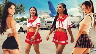 A Day on Pattaya Beach Road - Thailand 2025