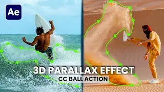 3D Parallax Effect in After Effects using CC Ball Action