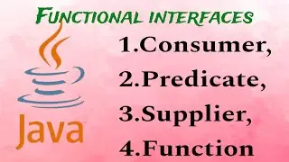 Java Predefine Functional Interfaces Consumer, Predicate, Supplier, Function #java #java8 #stream