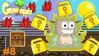 Growtopia| Dirt to Diamond Lock #8 - PROJECT LAST STEP + FINDING CRYSTALS!